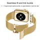 thumbnail image 3 of Compatible con Apple Watch Band 38-40 mm / 42-44 mm, hebilla de bucle de acero inoxidable, correa de metal, correa de repuesto para Iwatch Series 4, Series 3, Series 2, Series 1 Fokelyi 2033268-8, 3 of 9