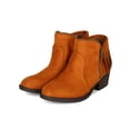 thumbnail image 5 of Qupid BF78 Women Suede Fringe Back Zipper Trim Ankle Bootie, 5 of 6