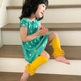 thumbnail image 5 of Wrapables Really Ruffly Baby & Toddler Leg Warmers, Mustard, 5 of 6