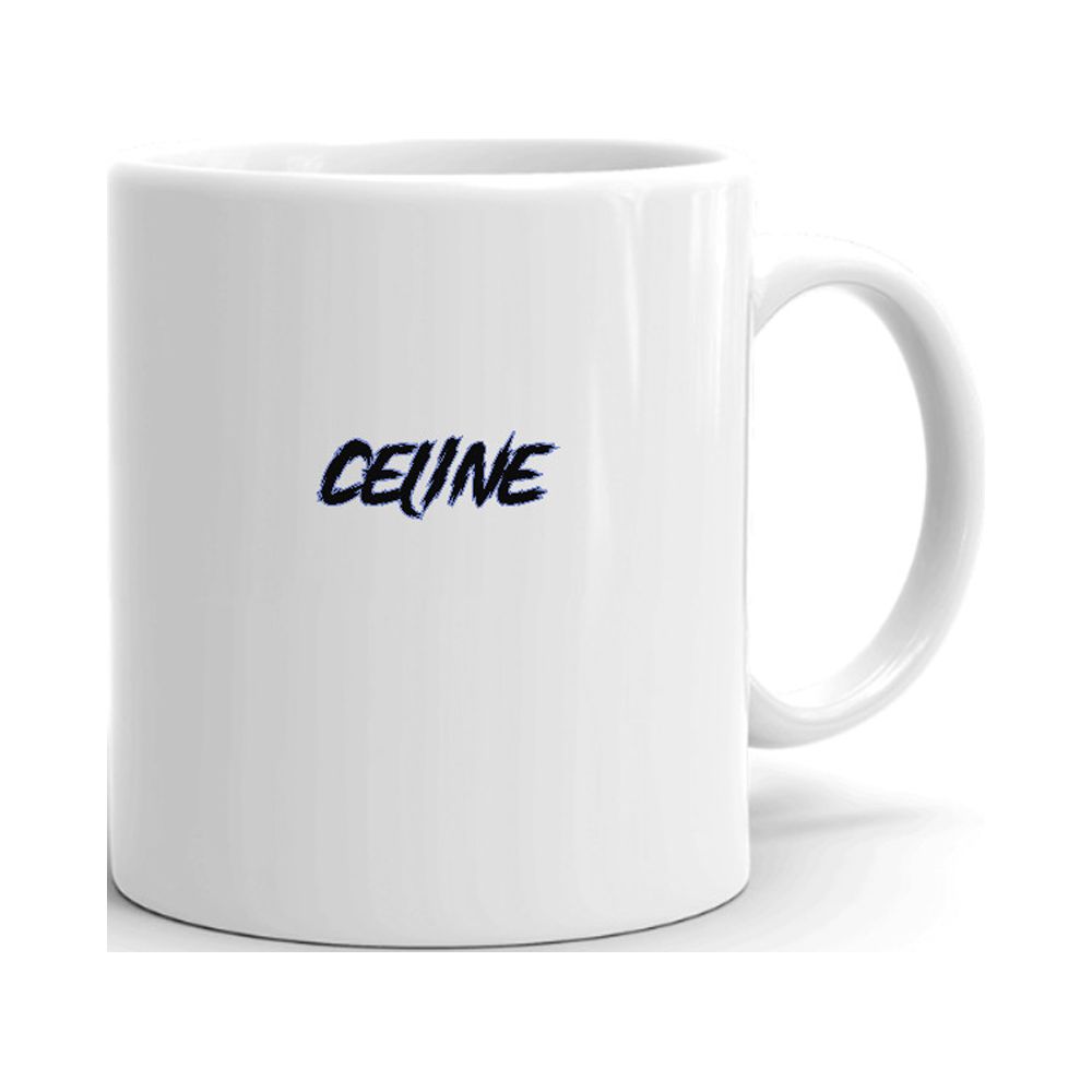 Celine Slasher Style Ceramic Dishwasher And Microwave Safe Mug
