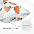 thumbnail image 2 of Plush Throw Pillow Covers, cute Dinosaur pattern Pillow Cases with Invisible Zipper, Breathable Microfiber Pillow Cases Standard Size for Sleeping Bedroom Sofa Living Room 20x30, 2 of 5