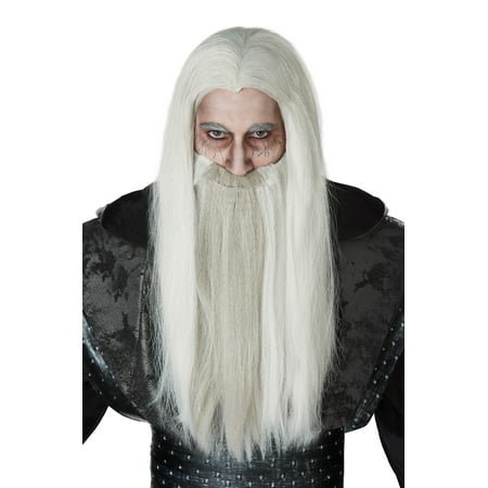 Dark Witch Wig - Dark Wizard Wig and Beard