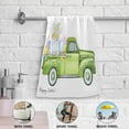 thumbnail image 4 of Easter Gnome Truck Hand Towels 2 PCS, Watercolor Eggs Kitchen Towel Ultra Soft and Highly Absorbent,Decorative Fingertip Face Towel for Bathroom Hotel, 28.3"x14.4", 4 of 4