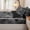 Charcoal Gray, variant on Erosebridal Muted Blue Dinosaur Grid Zipper Twin Comforter Sets with Fitted Sheet and 2 Pillowcases,Pale Gold Fossil Zipper Bedding Set,Slate Gray,4-Piece,Grey Reversible