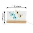 thumbnail image 2 of FSLiving Lampe d'Accentuation LED 3W 3D Papillons Simulés, Lampe de Table Acrylique 4.9 Pieds Alimentée par Usb, Lampe de Bureau Rétroéclairée pour Prendre des Photos Cadeau pour Enfant Décoration Rustique - Ensemble de 2, 2 of 6