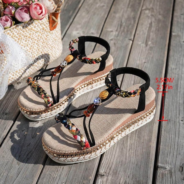 beaded dress sandals AKIRA Gold Kalina Multi Chunky Beaded Sandal