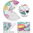 thumbnail image 2 of FMSHPON Funny Easter Colorful Eggs Xmas Christmas Tree Skirt Stand Mat for Holiday Party Decoration Indoor Outdoor 36 inches, 2 of 6
