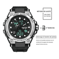 thumbnail image 3 of Reloj Táctico Militar Deportivo Impermeable Negro con Plateado Malubero Cantidad de agujas: 3, 3 of 3