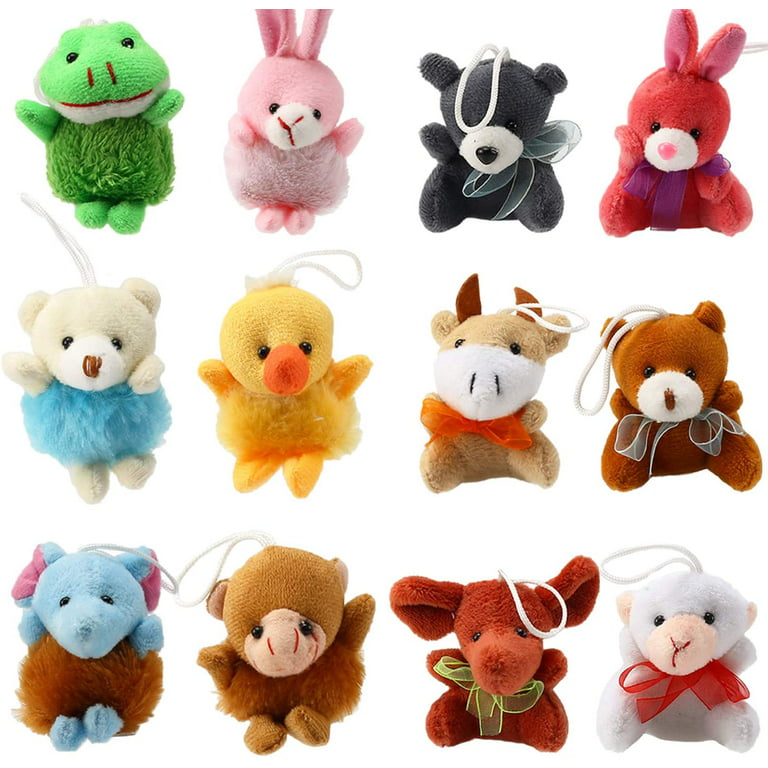 30 Piece Mini Plush Animal Toy Set, Cute Small Animals Plush Keychain  Decoration for Themed Parties, Kindergarten Gift, Teacher Student Award, Goody  Bags Filler for Boys Girls Child Kid 