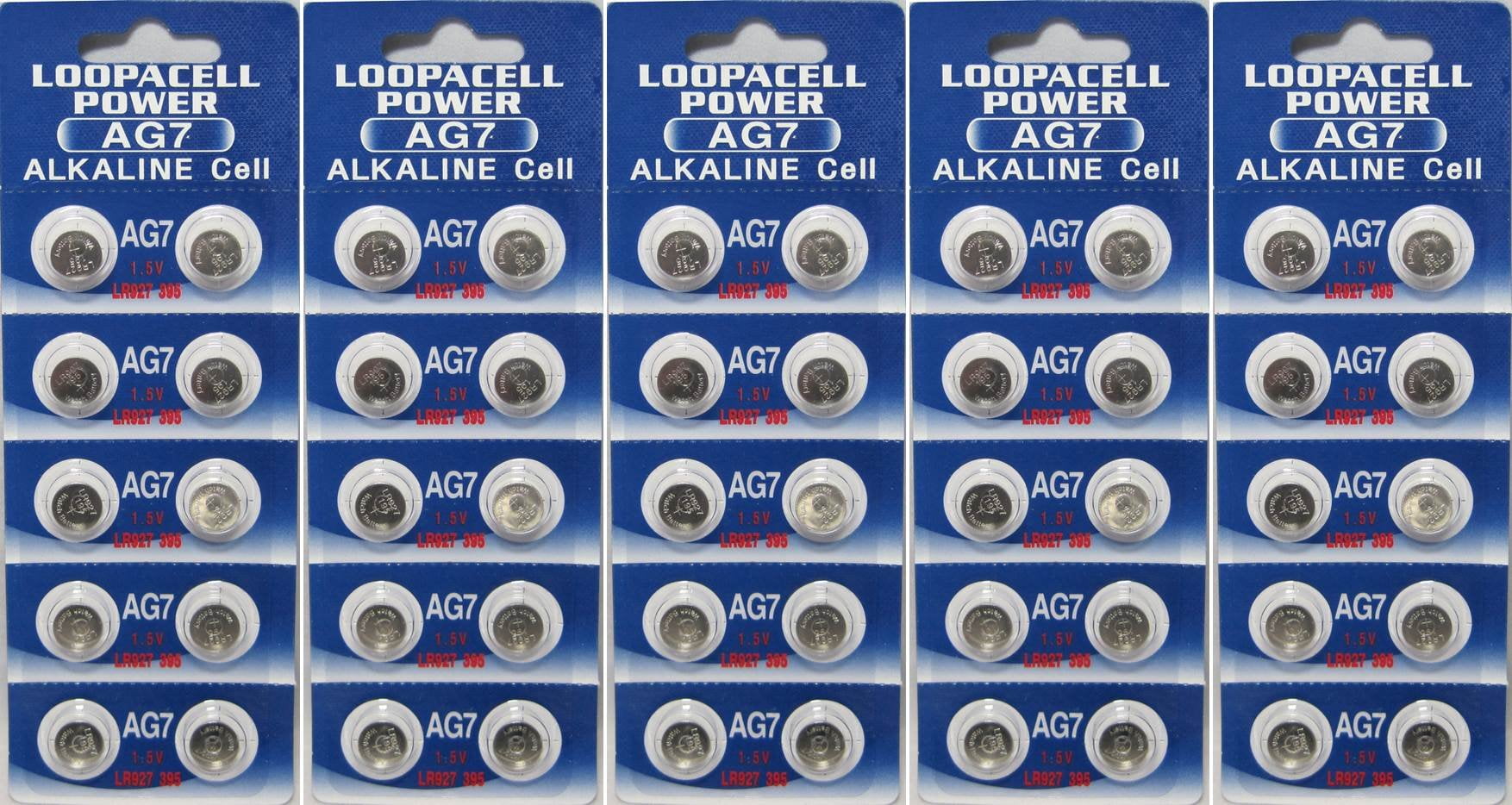 LOOPACELL 50 AG7 Alkaline Button Cell Batteries