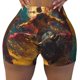 thumbnail image 2 of Balery Colorful Bull Western Man Pantalones cortos de entrenamiento estampados para mujer, sin costuras, ajustados, para gimnasio, yoga, correr, deportes, ejercicio activo, fitness.-X-Large, 2 of 8