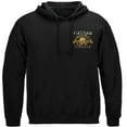 thumbnail image 4 of Vietnam Veteran Ribbon Proud To Have Served Military 8oz 50/50 Black Hooded Sweat Shirt XX-Large, 4 of 7