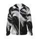 thumbnail image 1 of Fotbe Fluid Black White Paint Swirls Chaqueta con Protección Solar UPF 50+ para Hombre y Mujer, Camisa con Capucha y Bolsillos-Small, 1 of 7