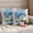 Blue Beige, variant on Pack of 2 Blue Coastal Starfish Outdoor Pillow Covers Decorative, Waterproof Pillow Protector, Grey Sage Green Nautical Coral Summer Throw Pillowcases Accent Cushion Cases for Patio Couch 16"x16"