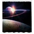 thumbnail image 3 of Ambesonne Galaxy Shower Curtain, Massive Planets Cosmo, 69"Wx75"L, Black Blue, 3 of 3