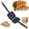 thumbnail image 2 of Tostador de Sándwich Hierro Antiadhesente Negro para Botanas, 2 of 4