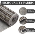 thumbnail image 4 of Washable Hallway Runner Rug 2x6 Modern Abstract Accent Carpet Non-Slip Backing Non-Shedding Contemporary Striped Transitional Rug Runner BedroomGrey, 4 of 8