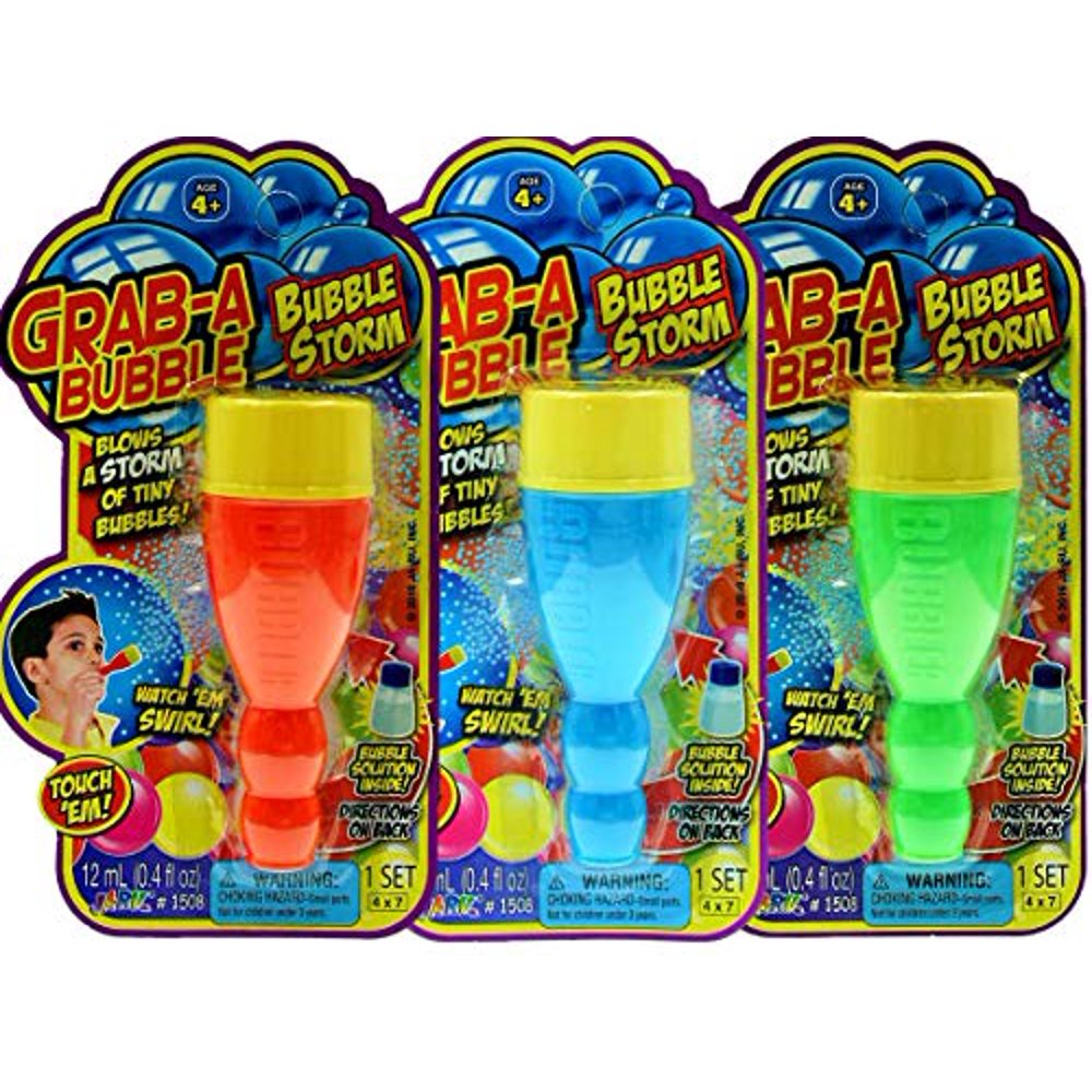JARU Grab a Bubble Storm Touchable Bubbles Blowing Toy (3 Pack) I
