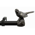thumbnail image 1 of Meriville 1-Inch Diameter Single Window Treatment Curtain Rod, Oil-Rubbed Bronze Bird Finials, 28-Inch to 48-Inch Oil-Rubbed Bronze rod, 1 of 4