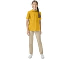 thumbnail image 6 of Classroom School Uniforms Big Kid Short Sleeve Pique Polo CR832Y, XL, Gold, 6 of 7