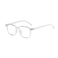 thumbnail image 2 of YAOBAMM Lightweight Blue Light Blocking Glasses Blue Light Blocking Glasses Unisex Retro Large Square Frame Clear View Strong Hinge Eye Protection Clear Bluelight Glasses, 2 of 6