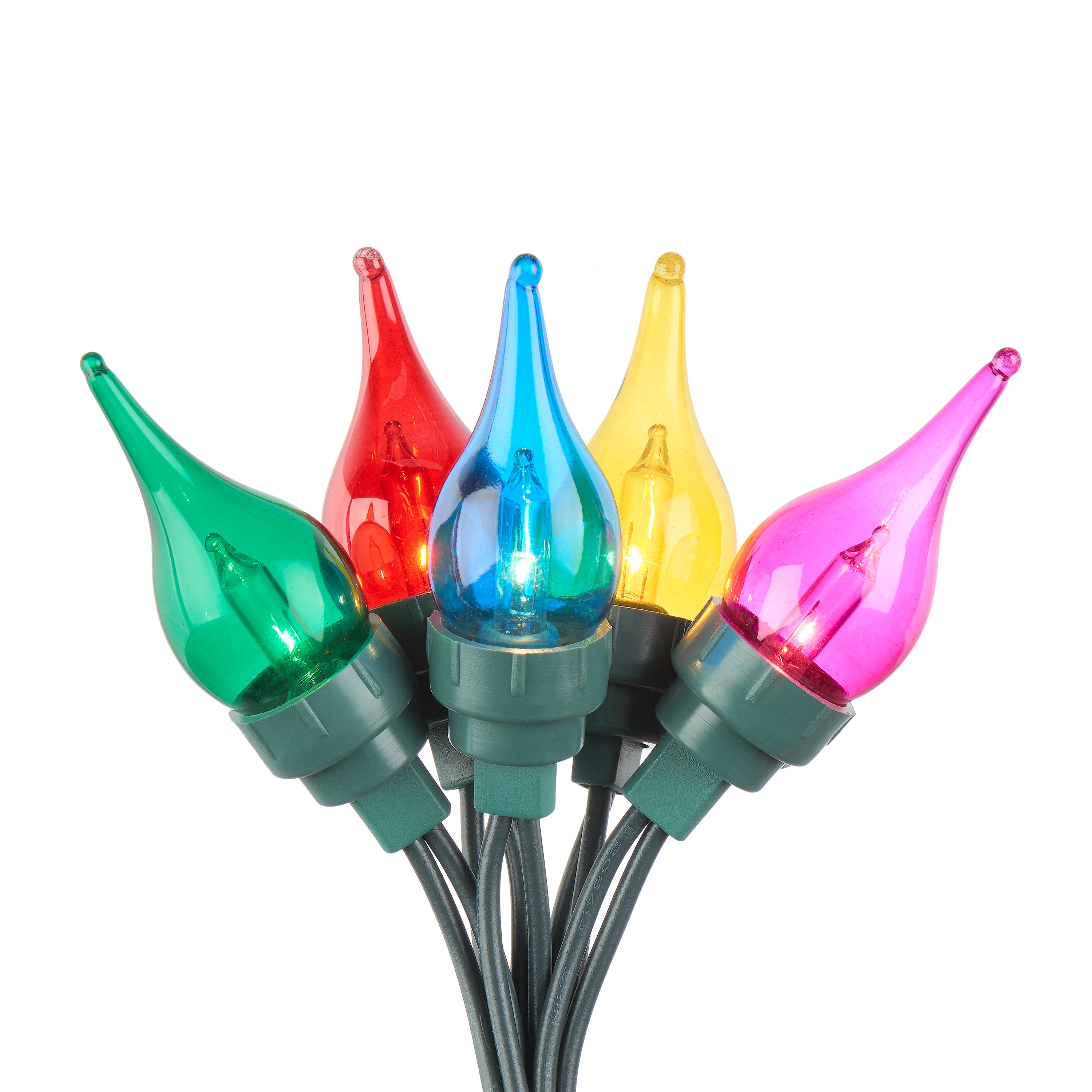 Holiday Time Twinkle Mini Flame Christmas Lights, 9.9', Multi-color, 35