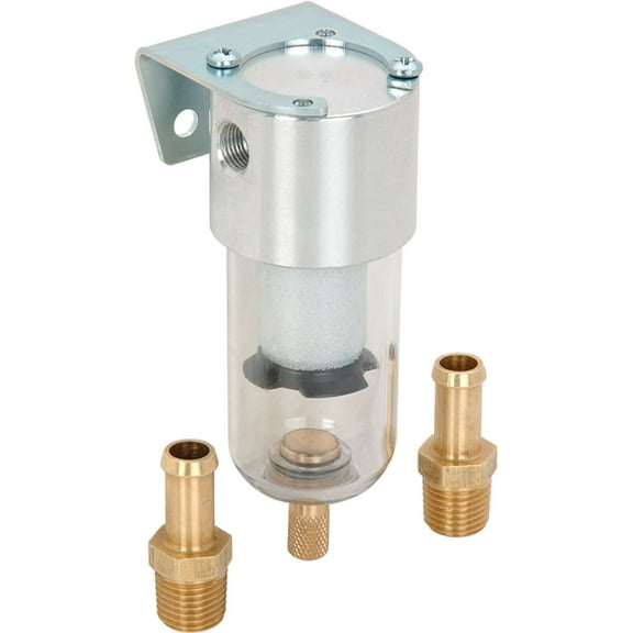 JEGS 52205 Air Oil & Water Separator 4 1/2 in. Height x 1 3/4 in. Diameter Made
