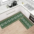 thumbnail image 4 of Green Kitchen Rugs Sets of 2, Green Kitchen Mat Washable Non-Slip Kitchen Mats for Floor Set of 2 Green Kitchen Decor, 4 of 7
