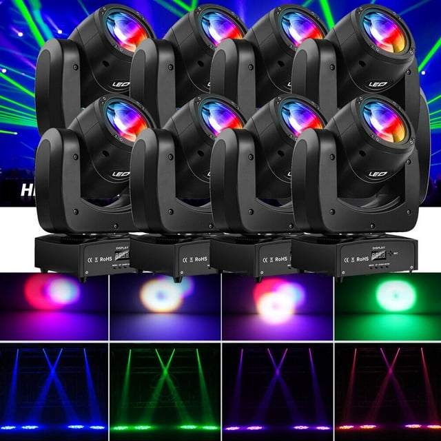 100W LED Beam 4in1 RGBW Moving Head DMX Stage Light Disco Wedding Spotlight Show 82 Pcs