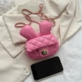 thumbnail image 2 of Bolsos Cruzados Bolso bandolera para mujer, bolso de hombro con orejas de conejo bonito de PU, monedero para niñas (rosa), 2 of 8