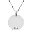 thumbnail image 2 of Love My Pet Dog Round Tag Sterling Silver Pendant Necklace for Female Teens, 2 of 6