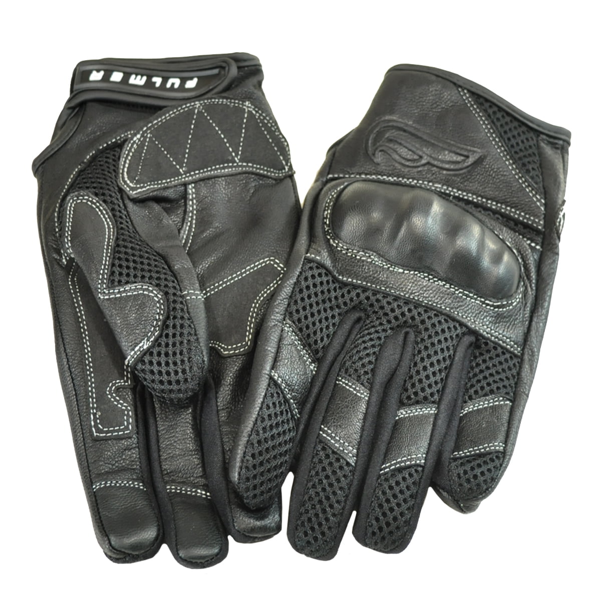 Men's Fulmer GT22 Vented Hard Knuckle Leather/Mesh Gloves Motorcycle