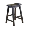 thumbnail image 3 of Pemberly Row 23.5" Contemporary Solid Wood Counter Stool in Black (Set of 2), 3 of 6