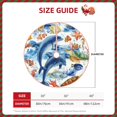 thumbnail image 4 of Bingfone Christmas Tree Skirt Mat Christmas Decoration Interior 36"-Marine Animals, 4 of 8
