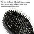 thumbnail image 2 of T3 Polish & Shine Premium Vegan Boar and Nylon Oval Brush, 2 of 6