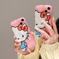 thumbnail image 2 of Sanrio-fundas de teléfono rosa para iPhone, carcasa trasera de Hello Kitty para modelos 14, 13, 12, 11 Pro Max, Mini, XR, X, XS MAX, 8, 7 Plus, SE 2023 Fivean unisex, 2 of 2