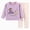 H164-Purple, variant on TOWED22 Toddler Boys Planet Pajamas Dinosaur Cotton Kids Truck 2 Piece Train Kids Pjs Fall Winter Sleepwear Clothes Set 6-12 Months 12-24 Months 2t 3t 4t 5t 6t 7t 8t 9t Children,Light Pink,12-18 M