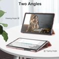 thumbnail image 2 of KOMI Case for Samsung Galaxy Tab A9 Plus 2023, Slim Stand Hard Back Shell Protective Smart Cover with Auto Sleep Wake Feature for Samsung Galaxy Tab A9 + 10.9" Tablet, Rose Gold, 2 of 5