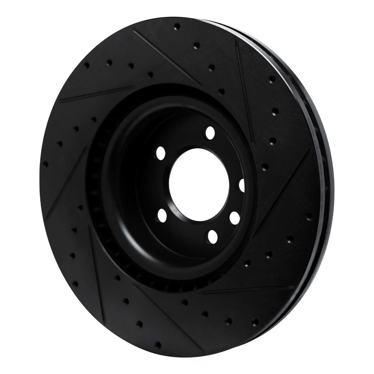 Dynamic Friction Company 633-11032R DFC Brake Rotor - Drilled And Slotted - Black