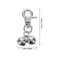 thumbnail image 1 of Pet Collar Bell Stainless Steel Bell Necklace for Dogs and Cats 2Pcs, 1 of 4
