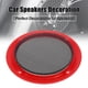 thumbnail image 3 of 2uds 4" Rojo Coche Audio Altavoz Funda Parrilla Lustroso Guardia Protector, 3 of 7
