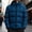 Navy, variant on Men Padded Jacket, Men's Solid Color Hooded Jacket Padded Jacket Fashion Padded Jacket Men's Warm Padded Jacket, Windproof and Wear-Resistant for Spring, Fall, and Winter Seasons