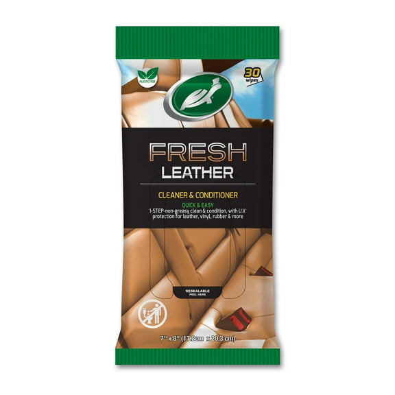 Turtle Wax Fresh Leather Wipes 30 Count