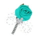 thumbnail image 1 of Ramo de flores artificiales para boda, broche para novia Rosa verde, 1 of 9