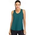 thumbnail image 2 of Workout Tops for Women Loose fit Racerback Tank Tops for Women Mesh Backless Muscle Tank Running Tank Tops, 2 of 2