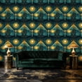 thumbnail image 6 of Gothic Peel and Stick Wallpaper Symmetrical Moth Deity Cosmic Floral Elements Wall Mural 17.7in x 9.8ft Self Adhesive Removable Wall Paper Renter Friendly Wallpaper for Bedroom, 6 of 8