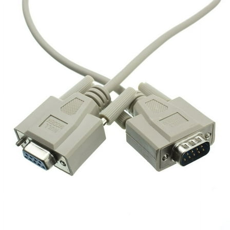 AYA 6Ft (6 Feet) DB9 (9-Pin) Male to DB9 Female Serial Null Modem Cable 28AWG NM9-6MF