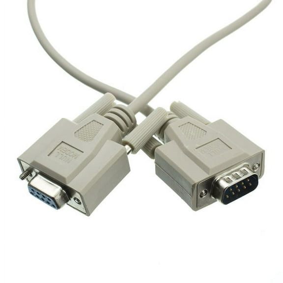 AYA 6Ft (6 Feet) DB9 (9-Pin) Male to DB9 Female Serial Null Modem Cable 28AWG NM9-6MF