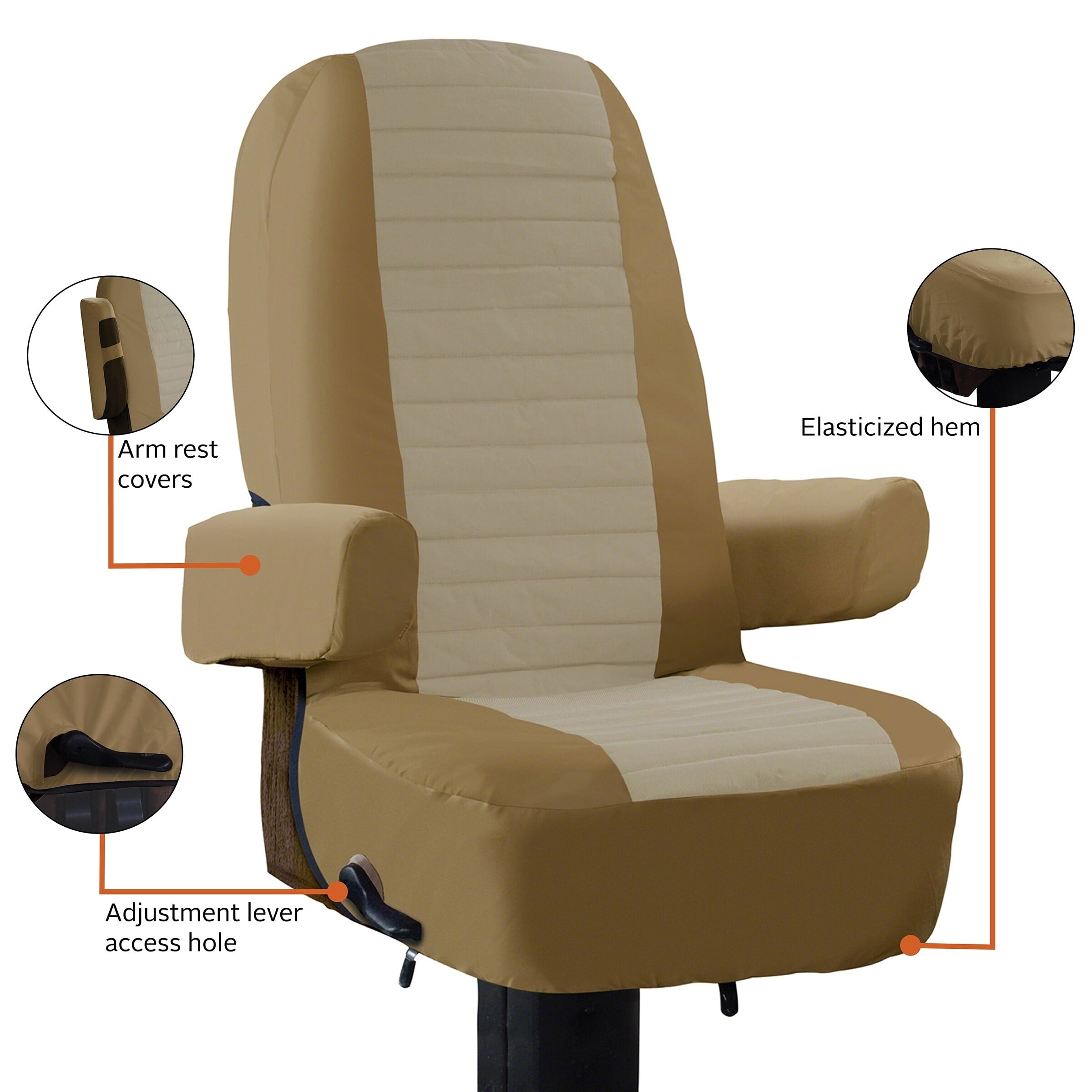 Classic Accessories Overdrive Rv Captain Seat Cover 2 Pack Walmartcom Walmartcom