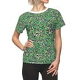 thumbnail image 1 of Digital Mardi Gras Camo T-shirt for Women - Camo Color Code 0099, 1 of 6